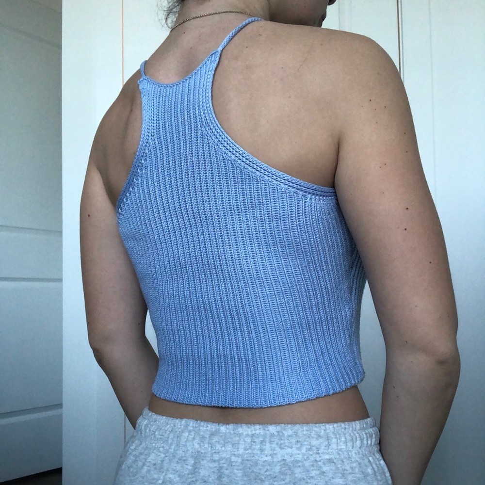 Baby Blue Knit Tank - Picture 3 of 5